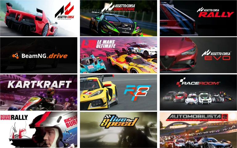 Popular sim racing games