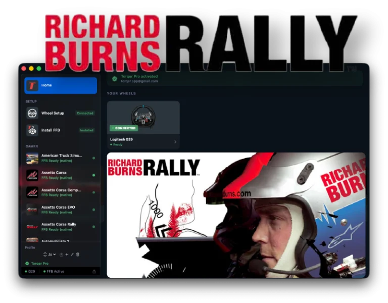 How to run Richard Burns Rally on Mac with force feedback (CrossOver + Torqer)